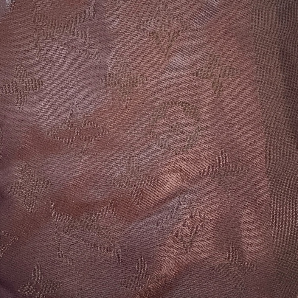 Louis Vuitton Pink Silk Blend Scarf